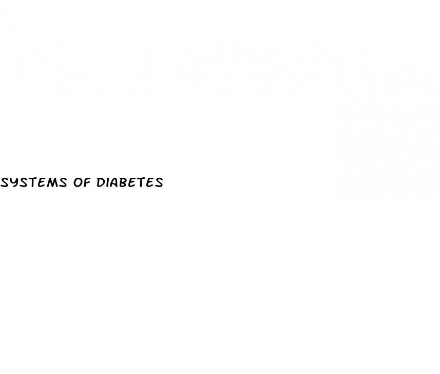 systems of diabetes