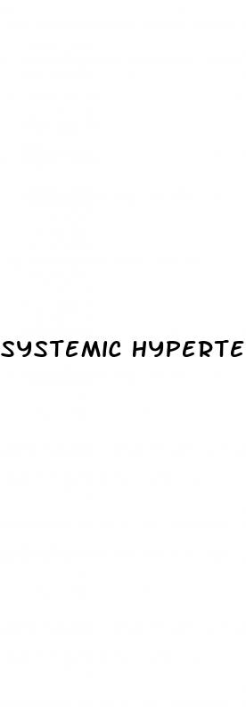 systemic hypertension treatment