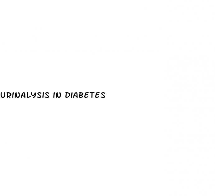 urinalysis in diabetes