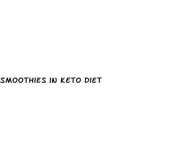 smoothies in keto diet