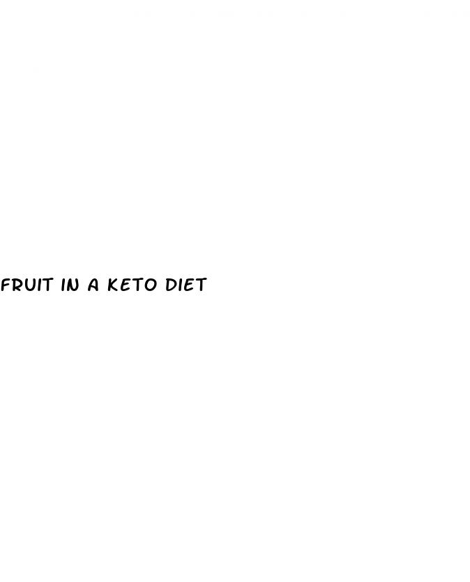 fruit in a keto diet