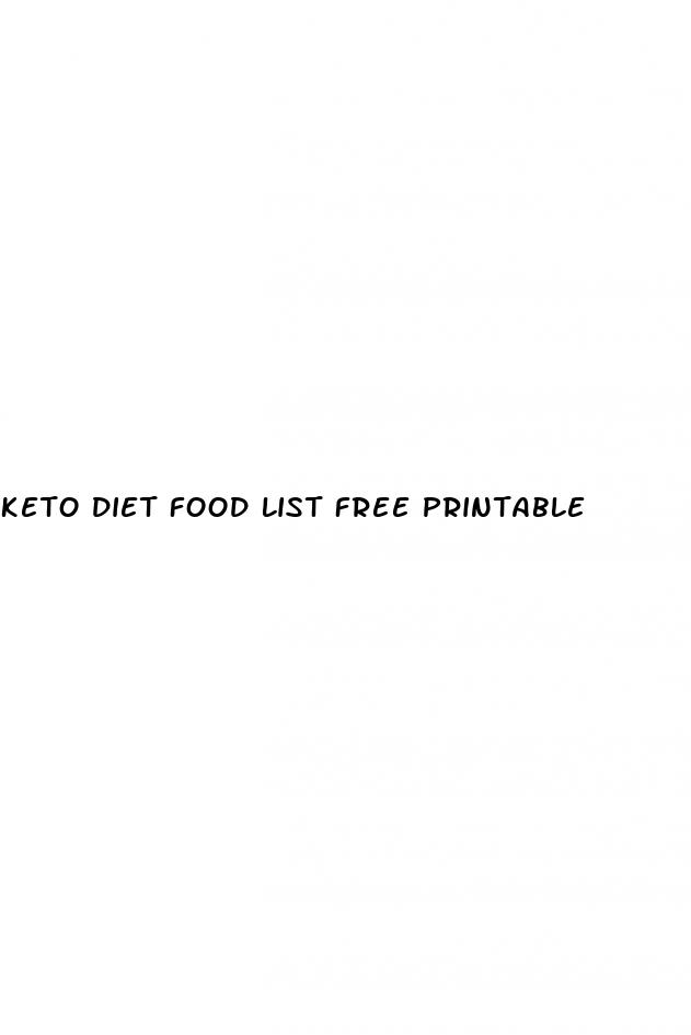 keto diet food list free printable