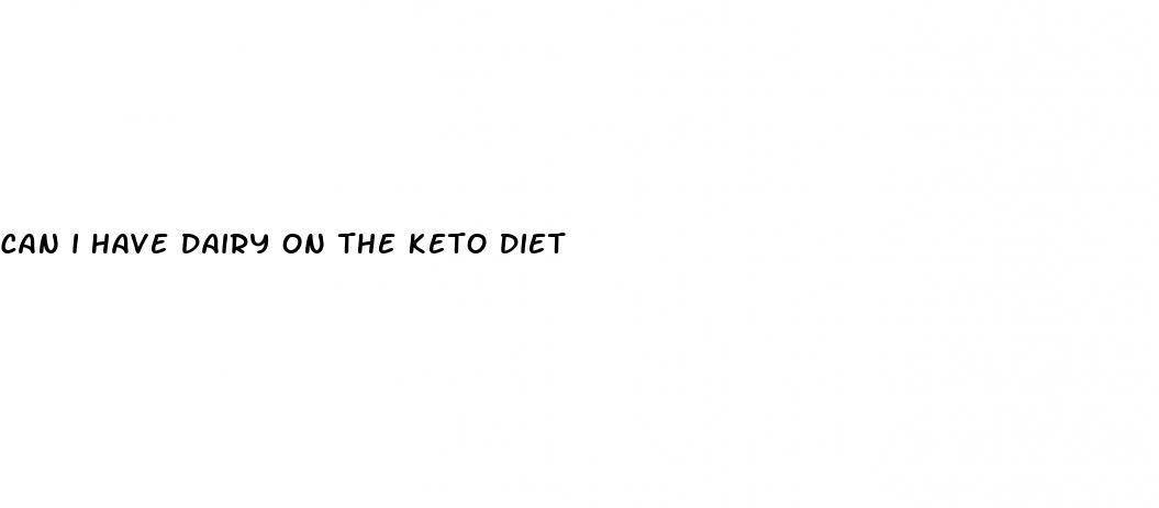 can i have dairy on the keto diet