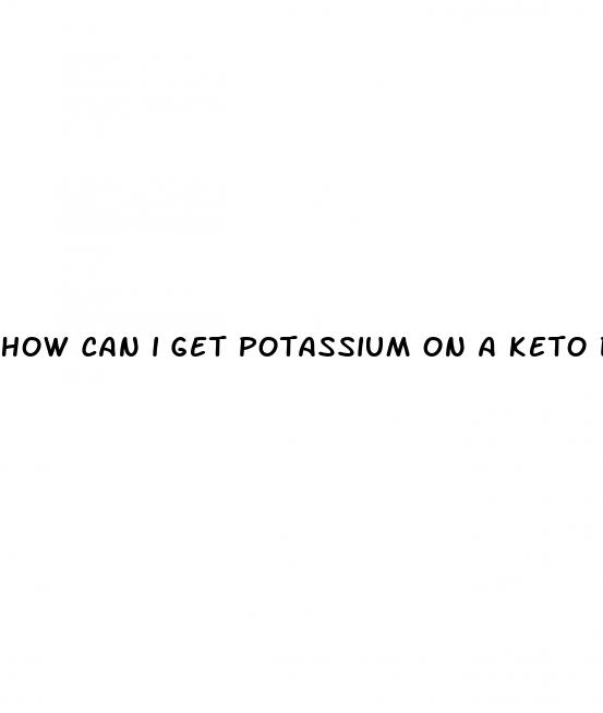 how can i get potassium on a keto diet