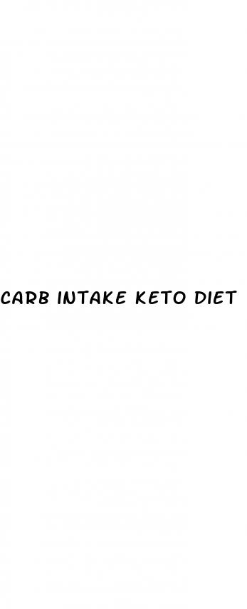 carb intake keto diet