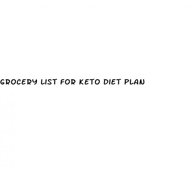 grocery list for keto diet plan