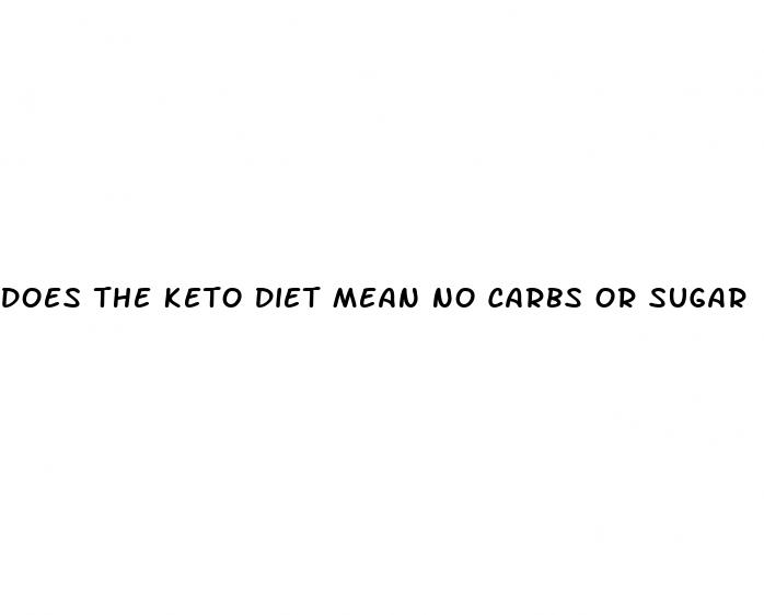 does the keto diet mean no carbs or sugar