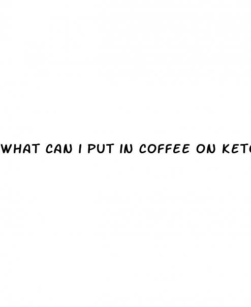 what can i put in coffee on keto diet