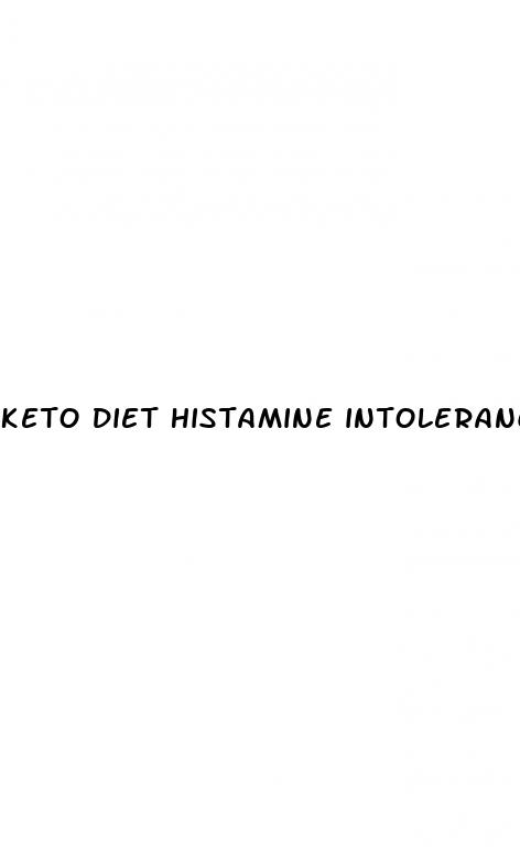 keto diet histamine intolerance