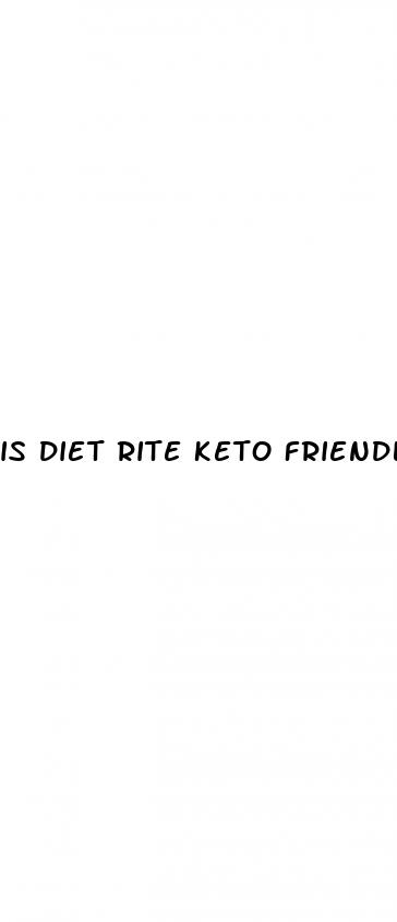 is diet rite keto friendly