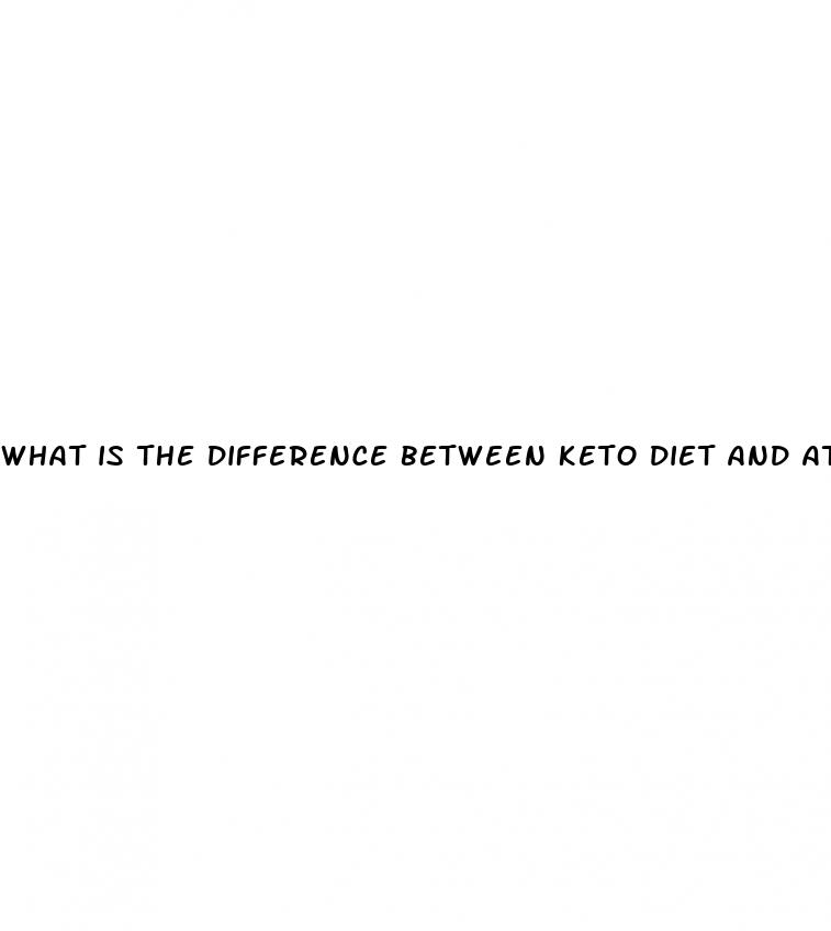 what is the difference between keto diet and atkins diet