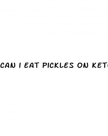 can i eat pickles on keto diet