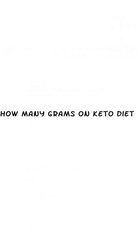 how many grams on keto diet