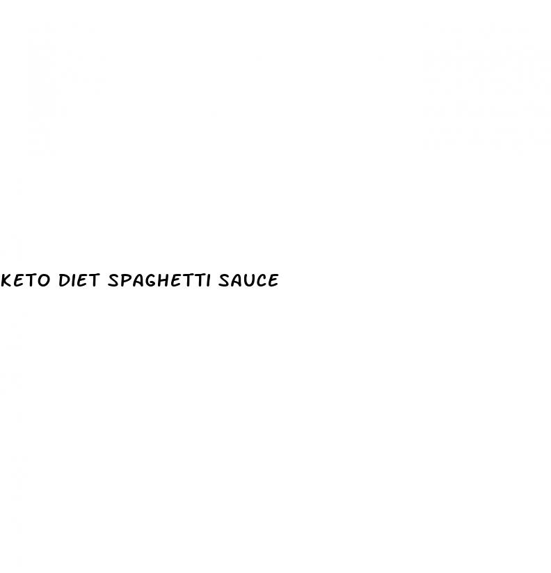 keto diet spaghetti sauce