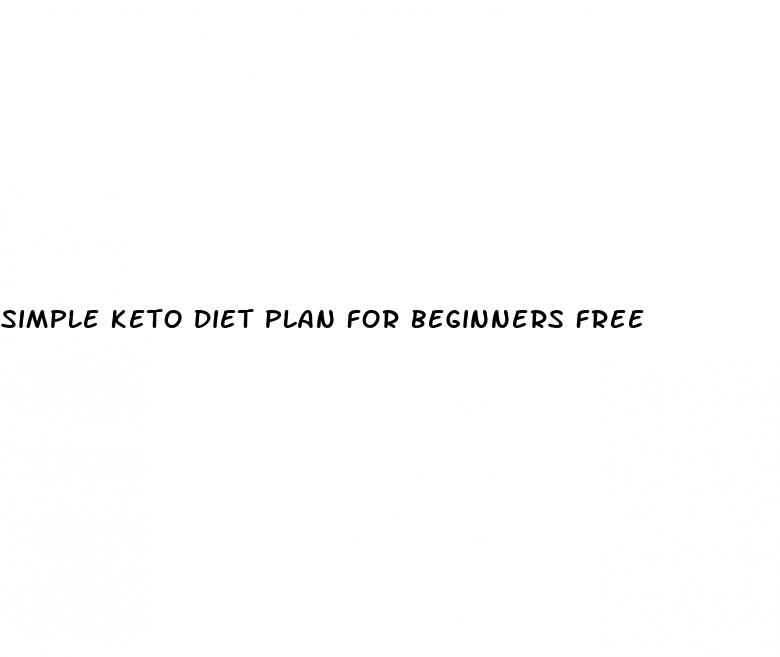 simple keto diet plan for beginners free