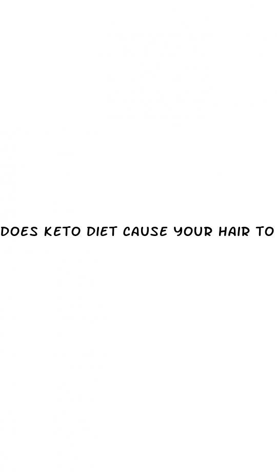 does keto diet cause your hair to thin