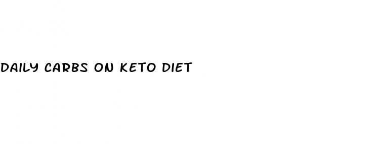 daily carbs on keto diet