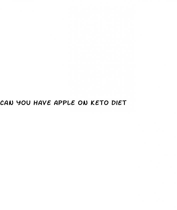 can you have apple on keto diet
