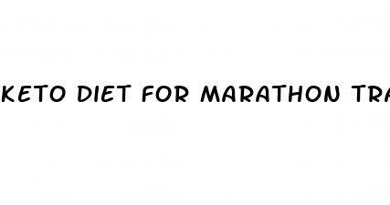 keto diet for marathon training