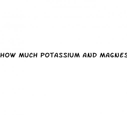 how much potassium and magnesium to take on keto diet
