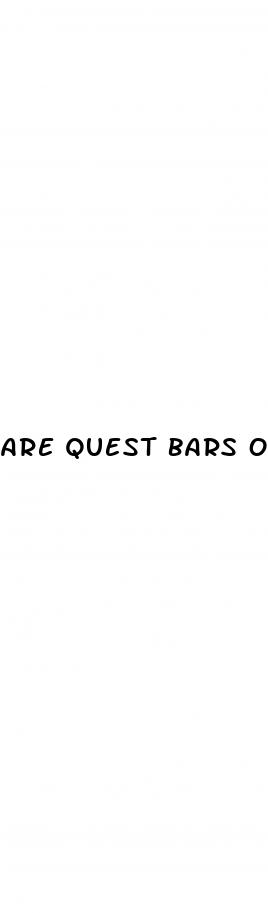 are quest bars on keto diet