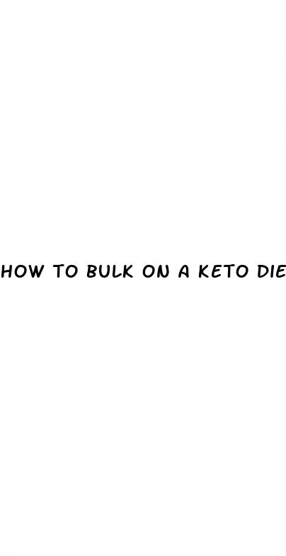 how to bulk on a keto diet