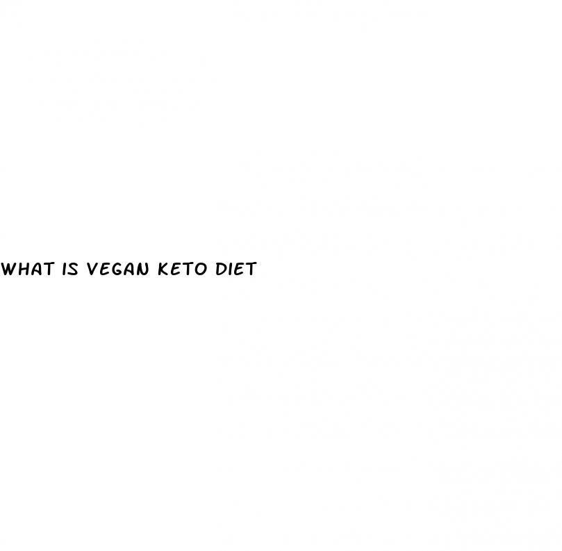 what is vegan keto diet