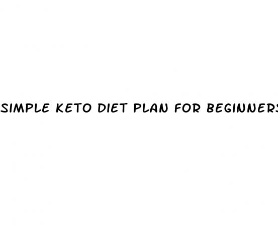 simple keto diet plan for beginners