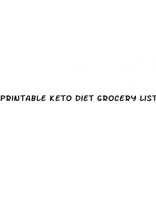 printable keto diet grocery list