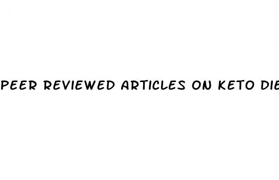 peer reviewed articles on keto diet