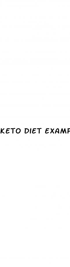 keto diet example meal plan