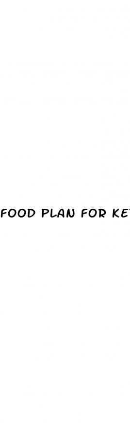 food plan for keto diet