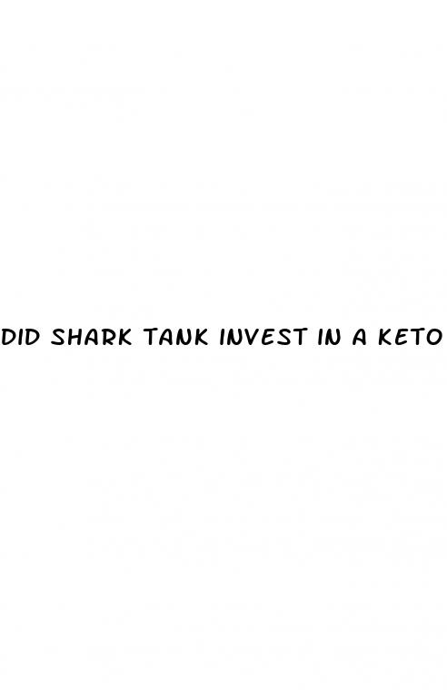 did shark tank invest in a keto diet pill