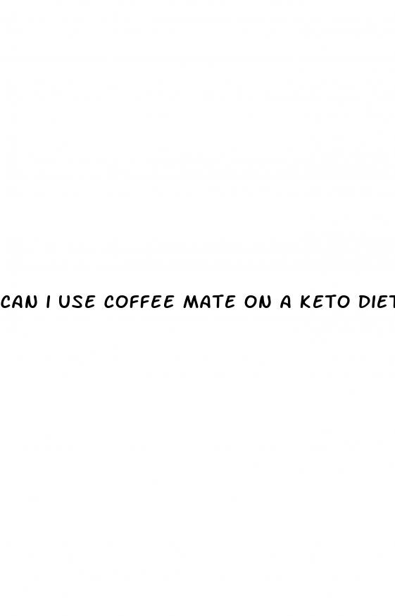 can i use coffee mate on a keto diet