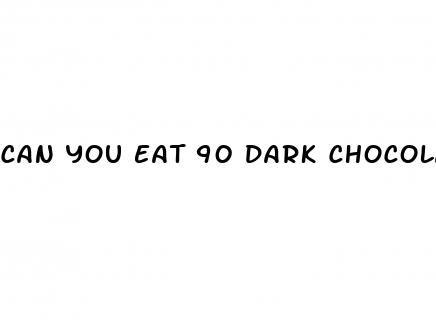 can you eat 90 dark chocolate on keto diet