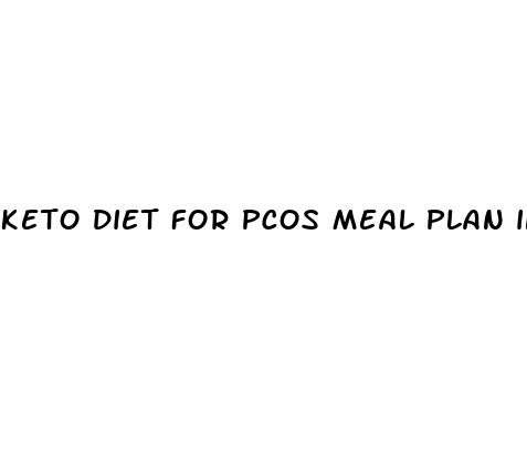 keto diet for pcos meal plan indian