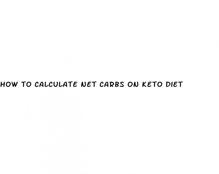 how to calculate net carbs on keto diet