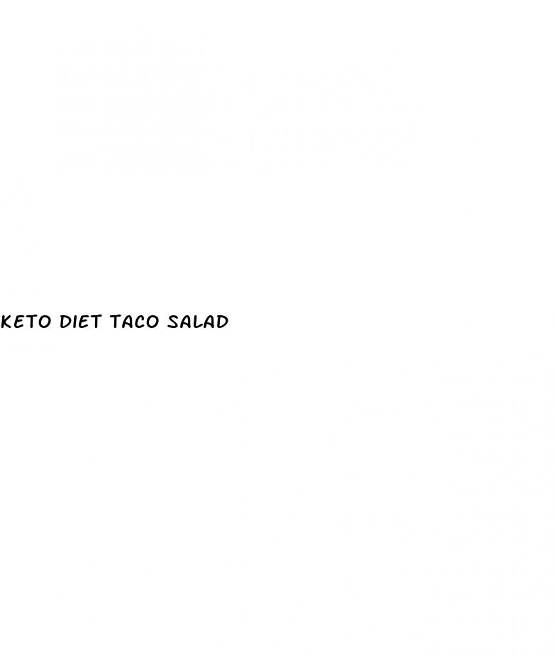 keto diet taco salad