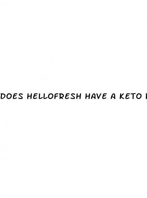 does hellofresh have a keto diet