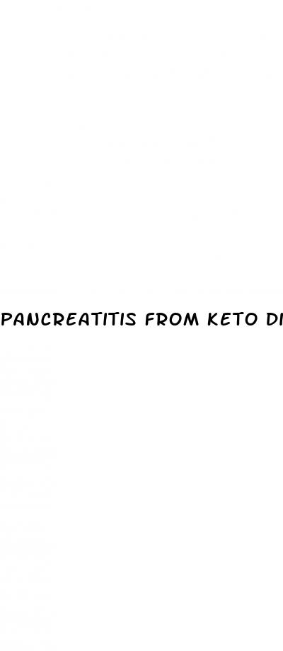 pancreatitis from keto diet