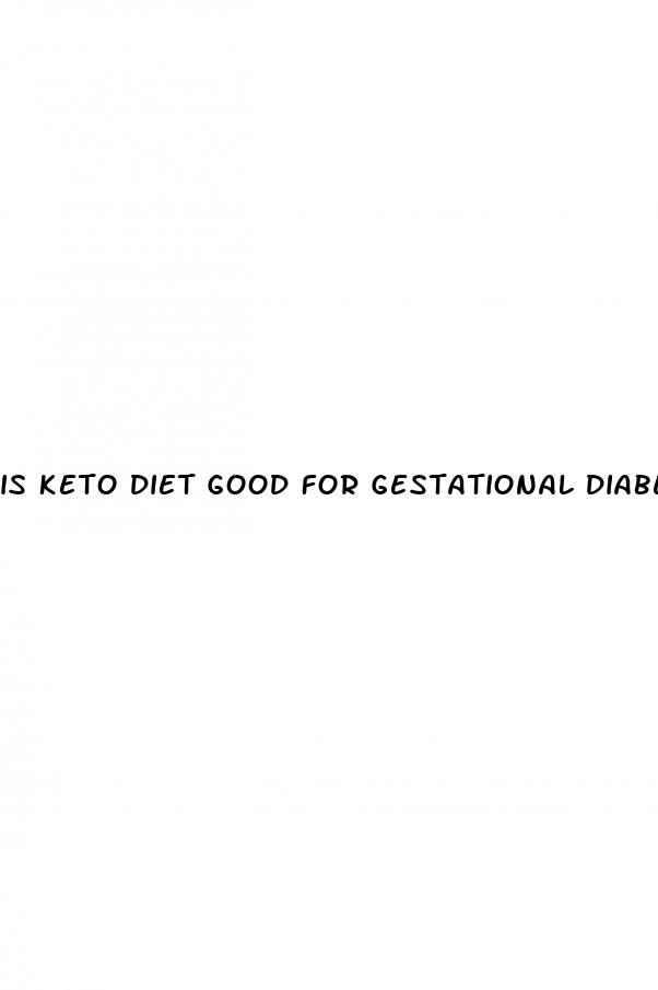 is keto diet good for gestational diabetes
