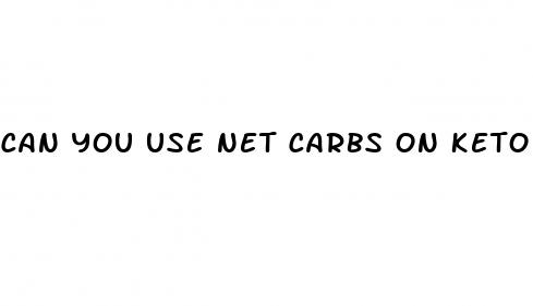 can you use net carbs on keto diet