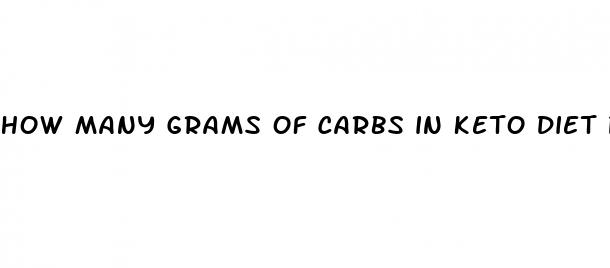 how many grams of carbs in keto diet per day