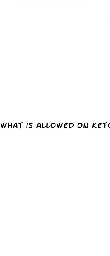 what is allowed on keto diet