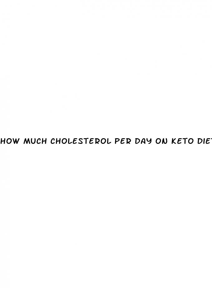 how much cholesterol per day on keto diet