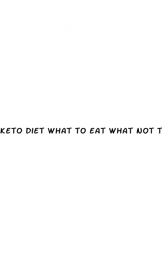 keto diet what to eat what not to eat