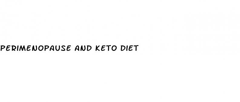 perimenopause and keto diet