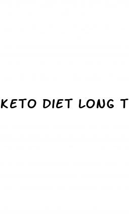 keto diet long term health effects