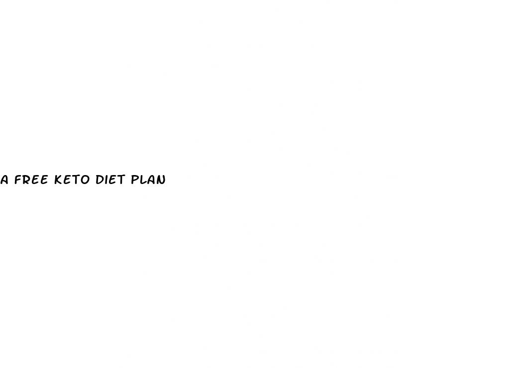 a free keto diet plan