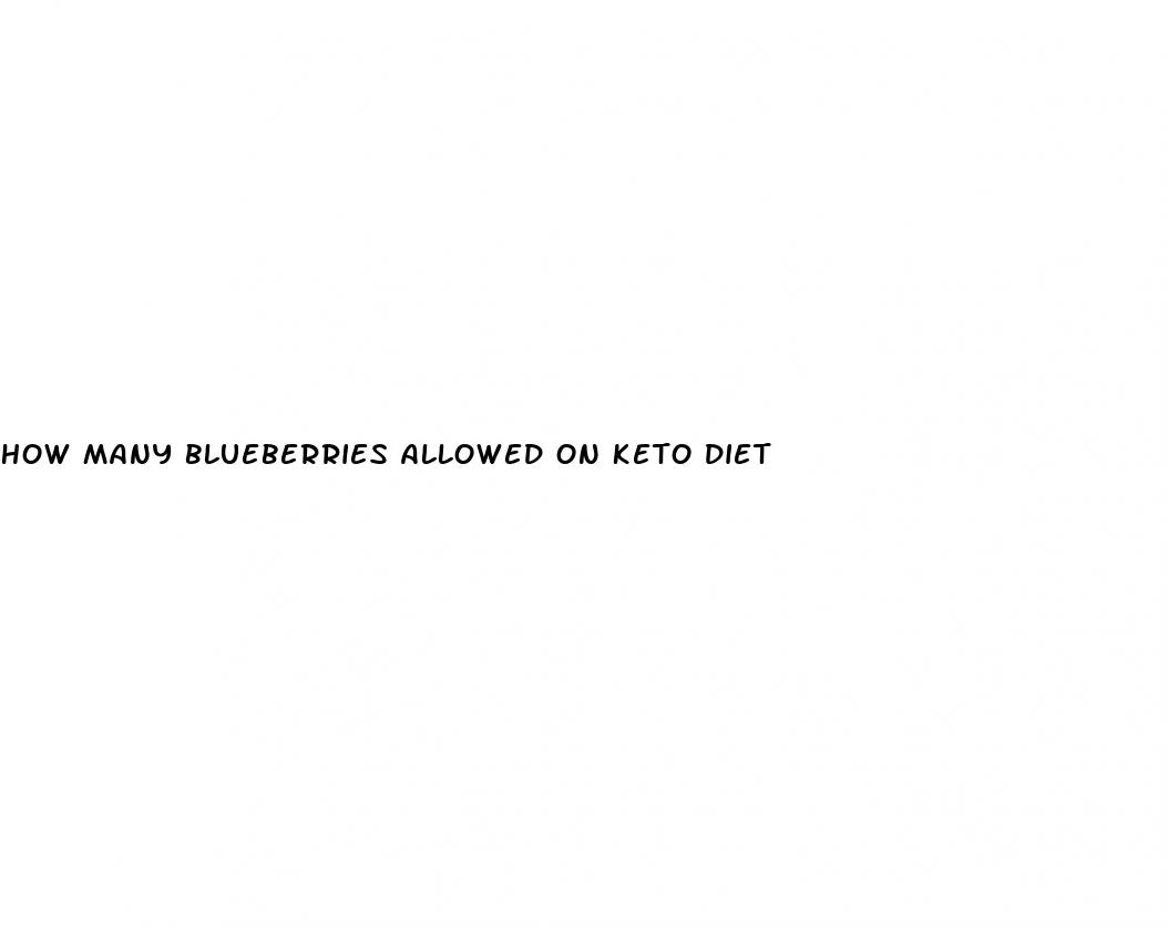 how many blueberries allowed on keto diet